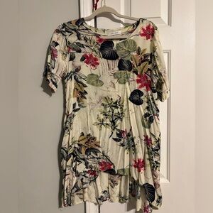 Floral Pattern Mini Dress